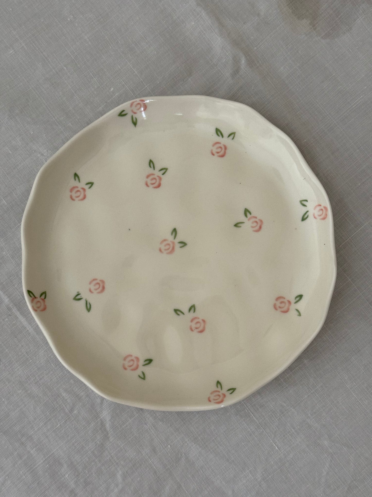 Rose Ceramic Cup and Saucer