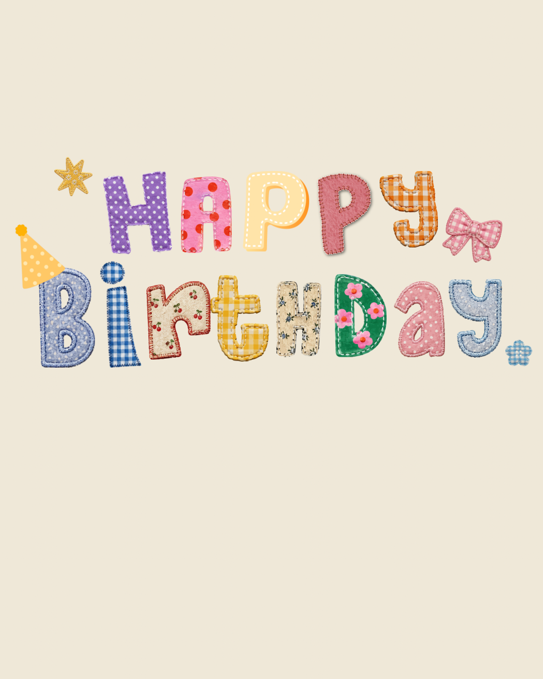 Handmade Birthday Banner Made to Order