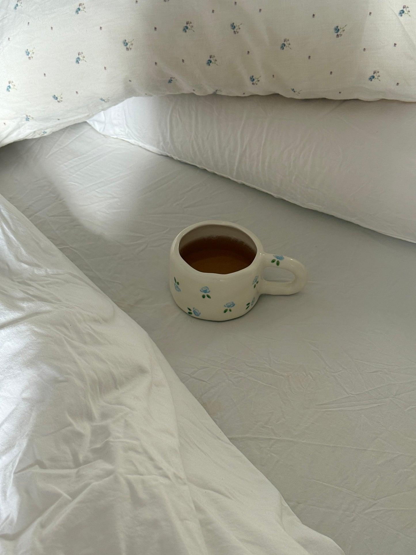 Seaside Rose Ceramic Cup and Saucer