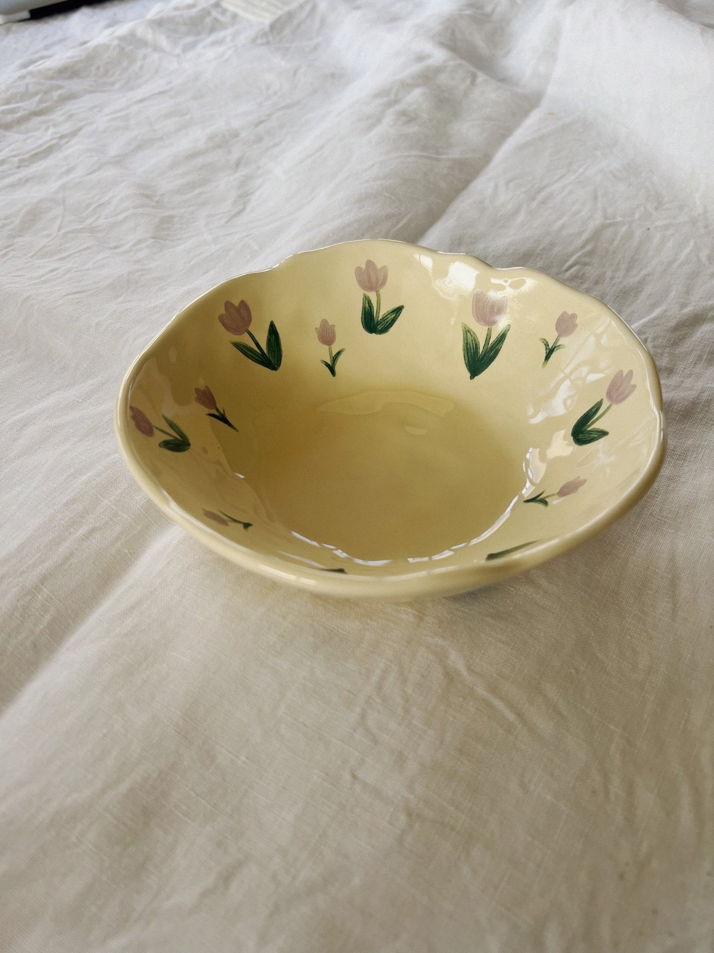 Lilac Tulip Ceramic Bowl