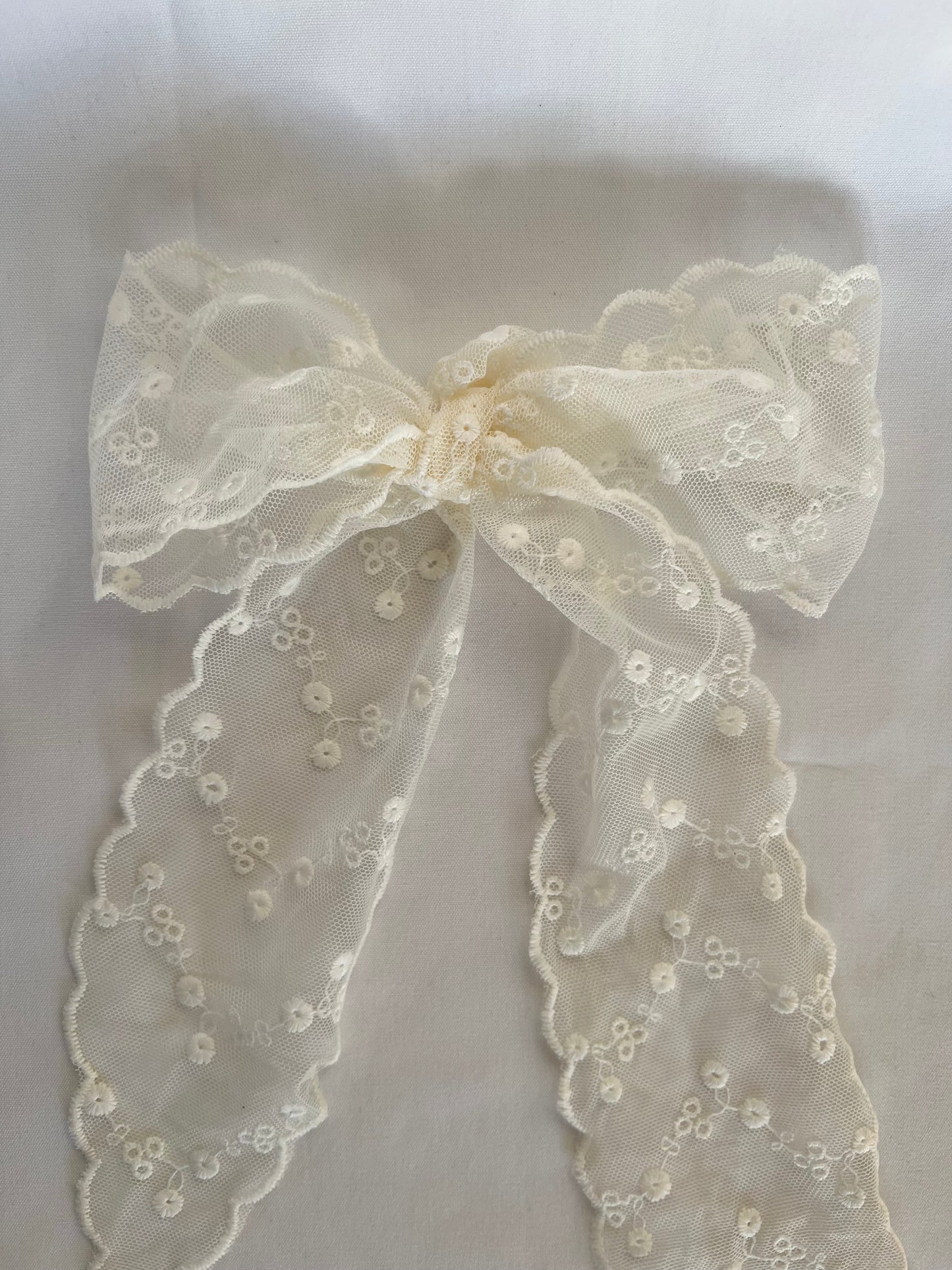 Lace Curtain Ribbon Bow