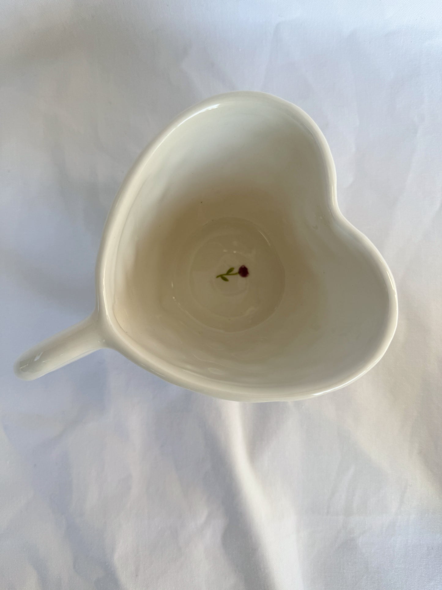 Junie Bloom Ceramic Heart Mug