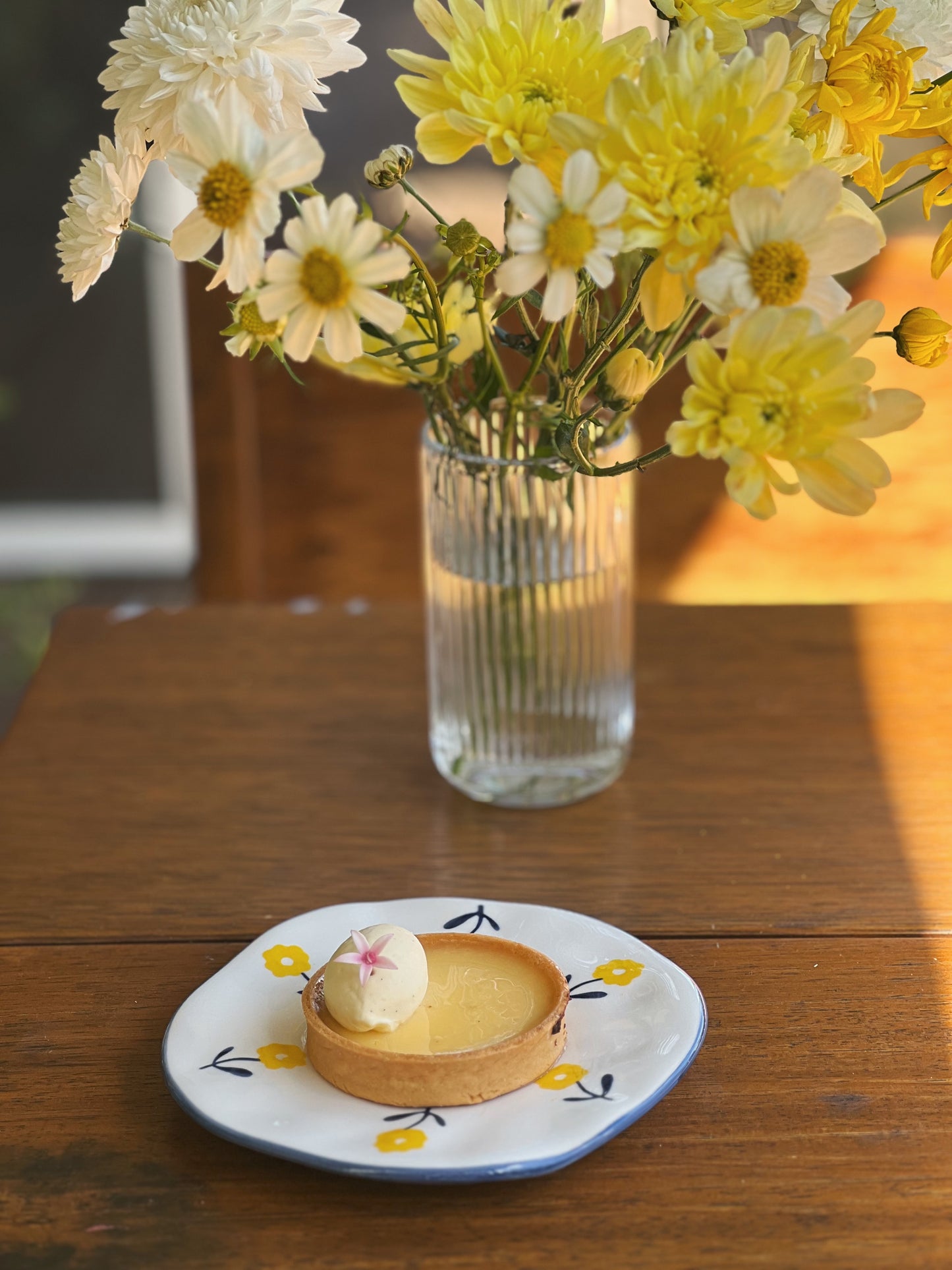 Farmhouse Flowers Ceramic Cup and Saucer