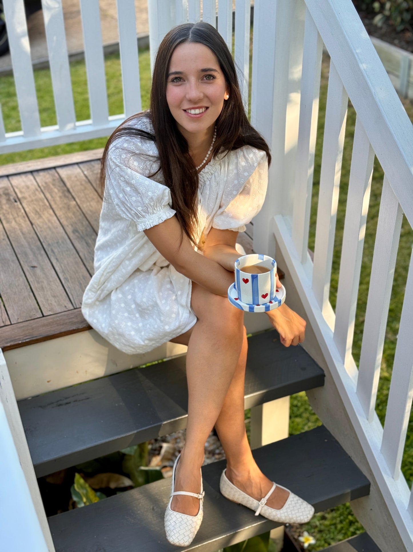 True Blue Love Note Cup & Saucer