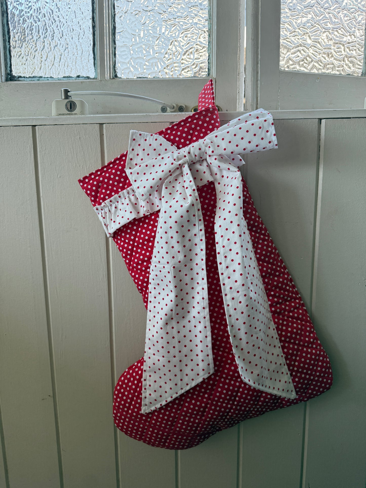 Maison Quilted Christmas Stocking