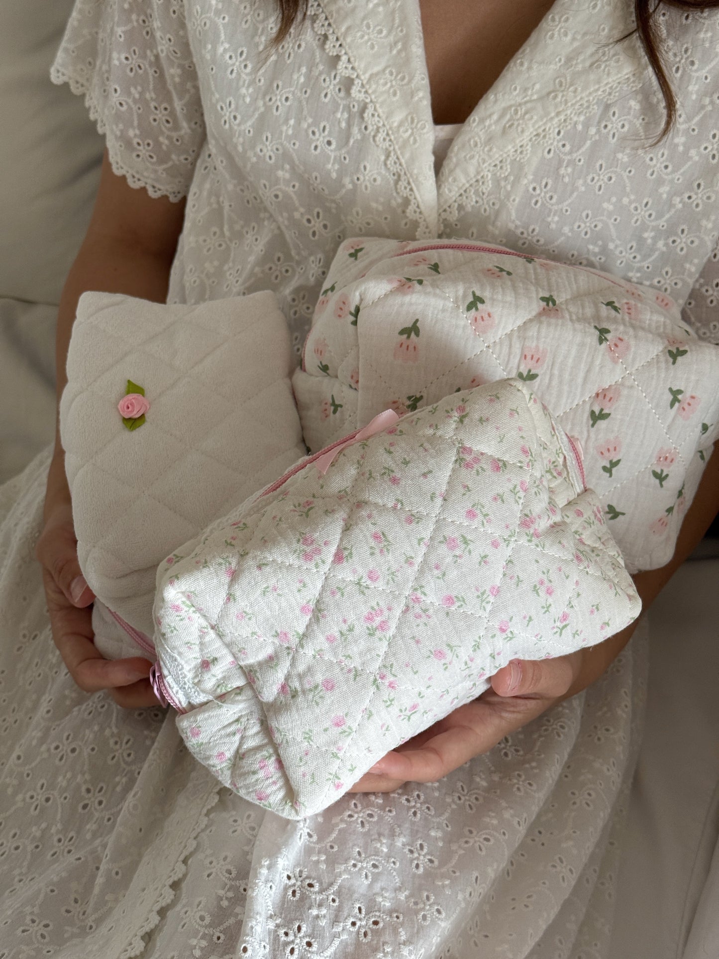 Cora Quilted Beauty Bag