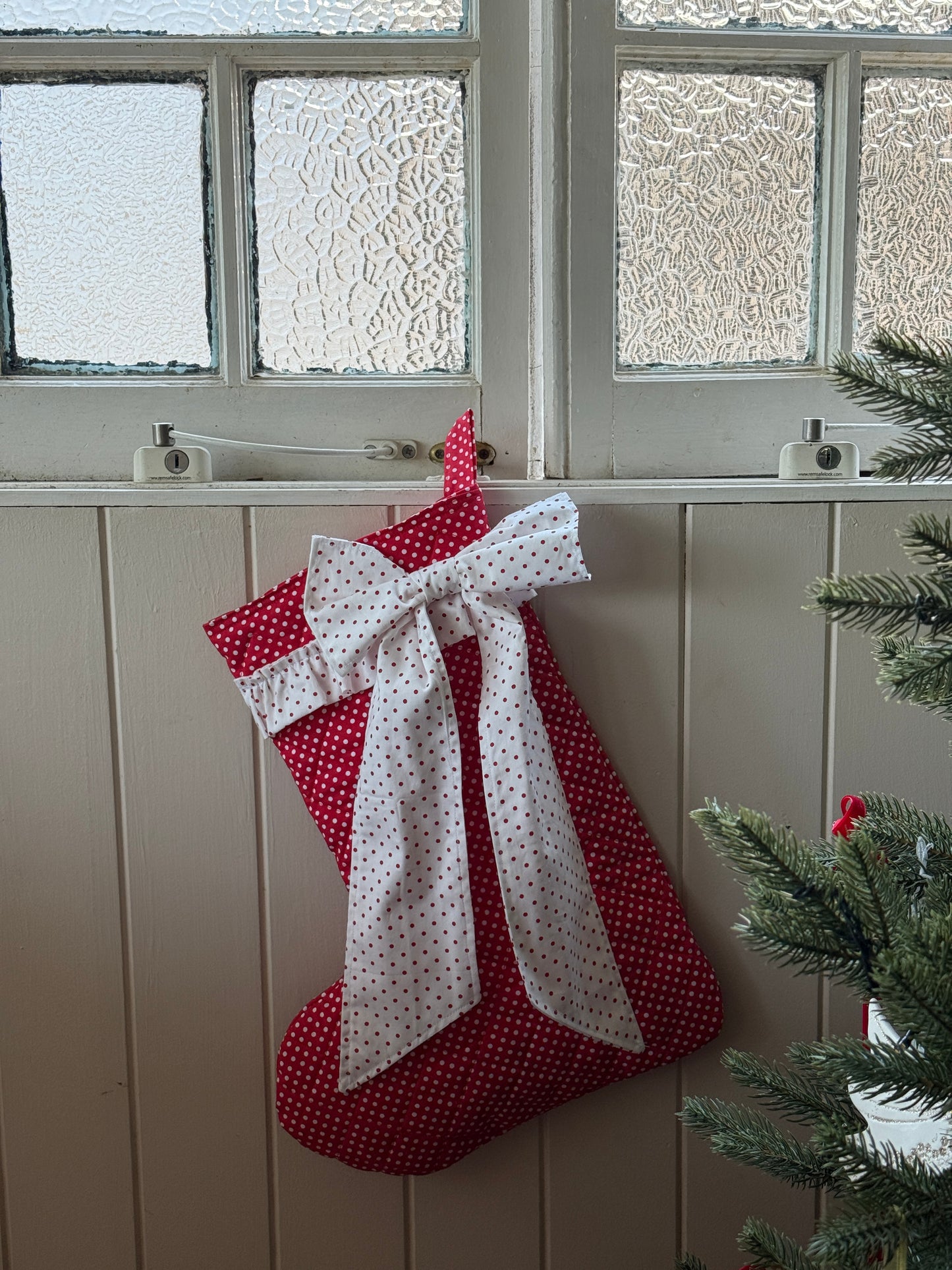 Maison Quilted Christmas Stocking