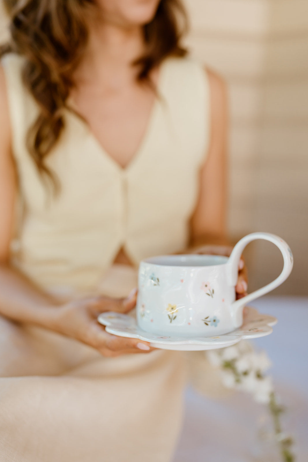 Meadow Mae Ceramic Cup and Saucer