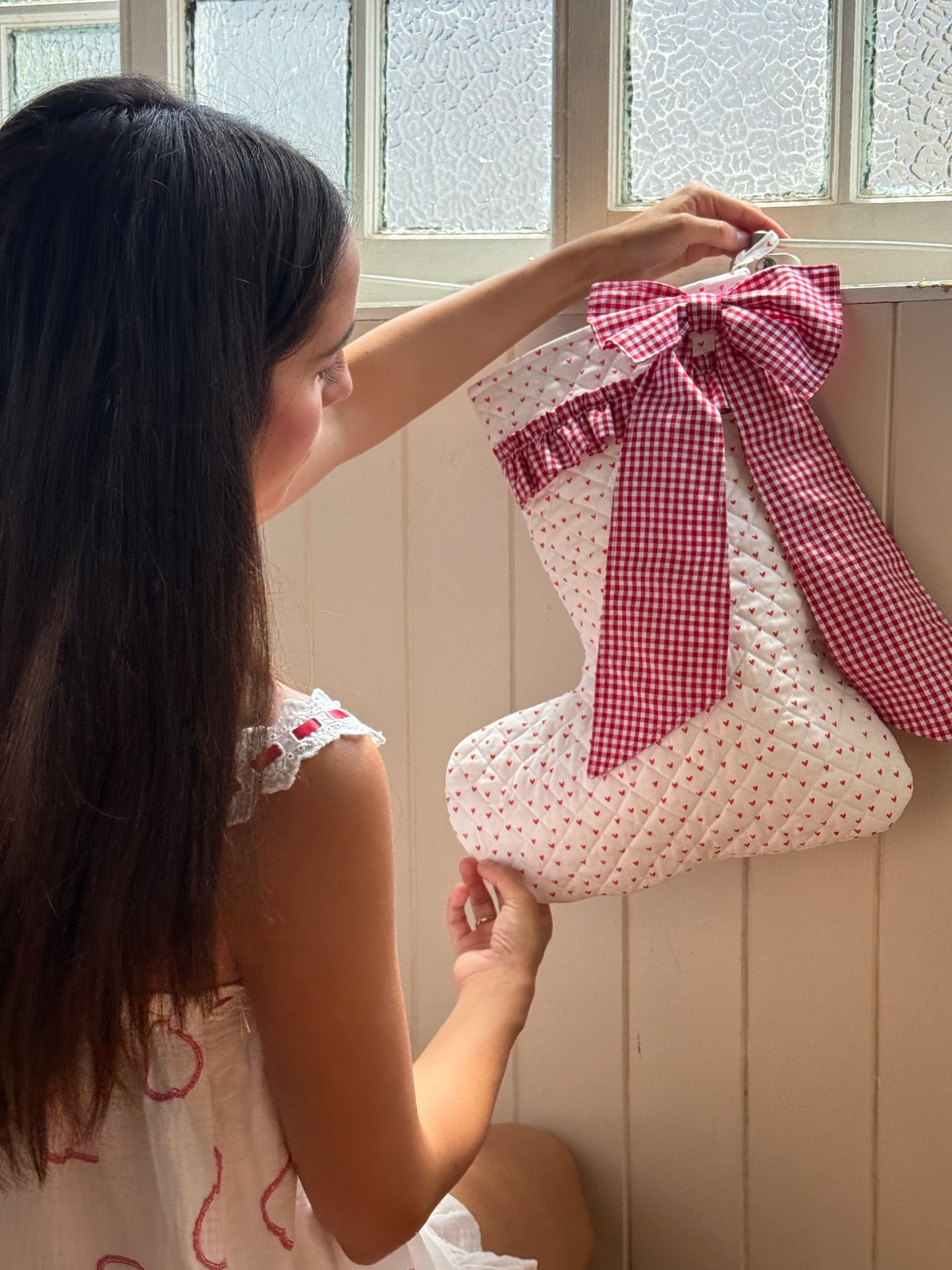 Maison Quilted Christmas Stocking