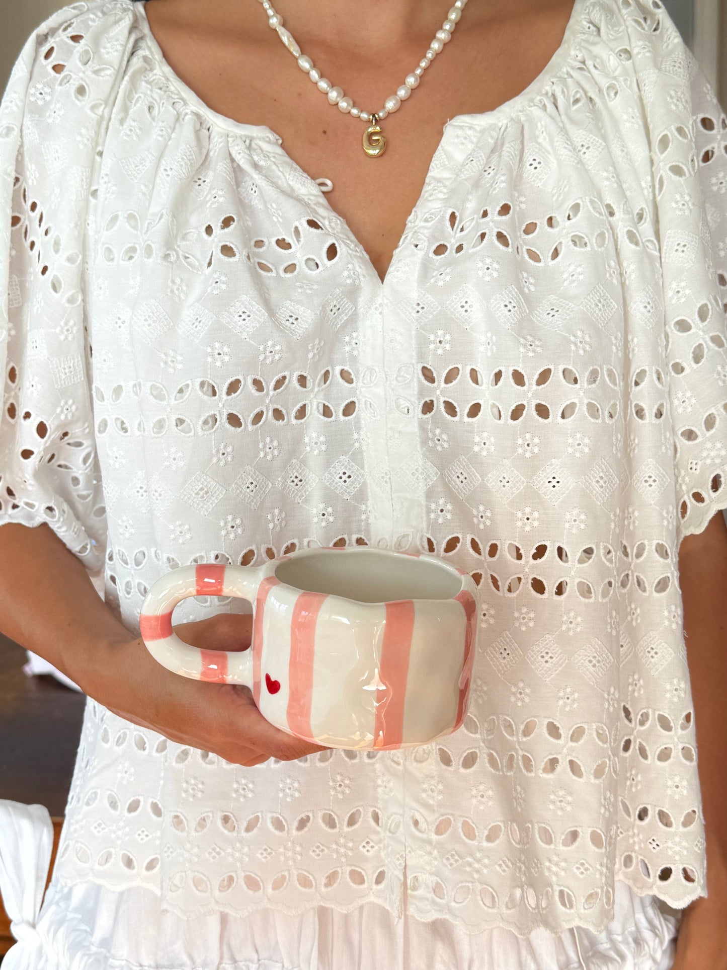 The Love Letter Stripe Mug