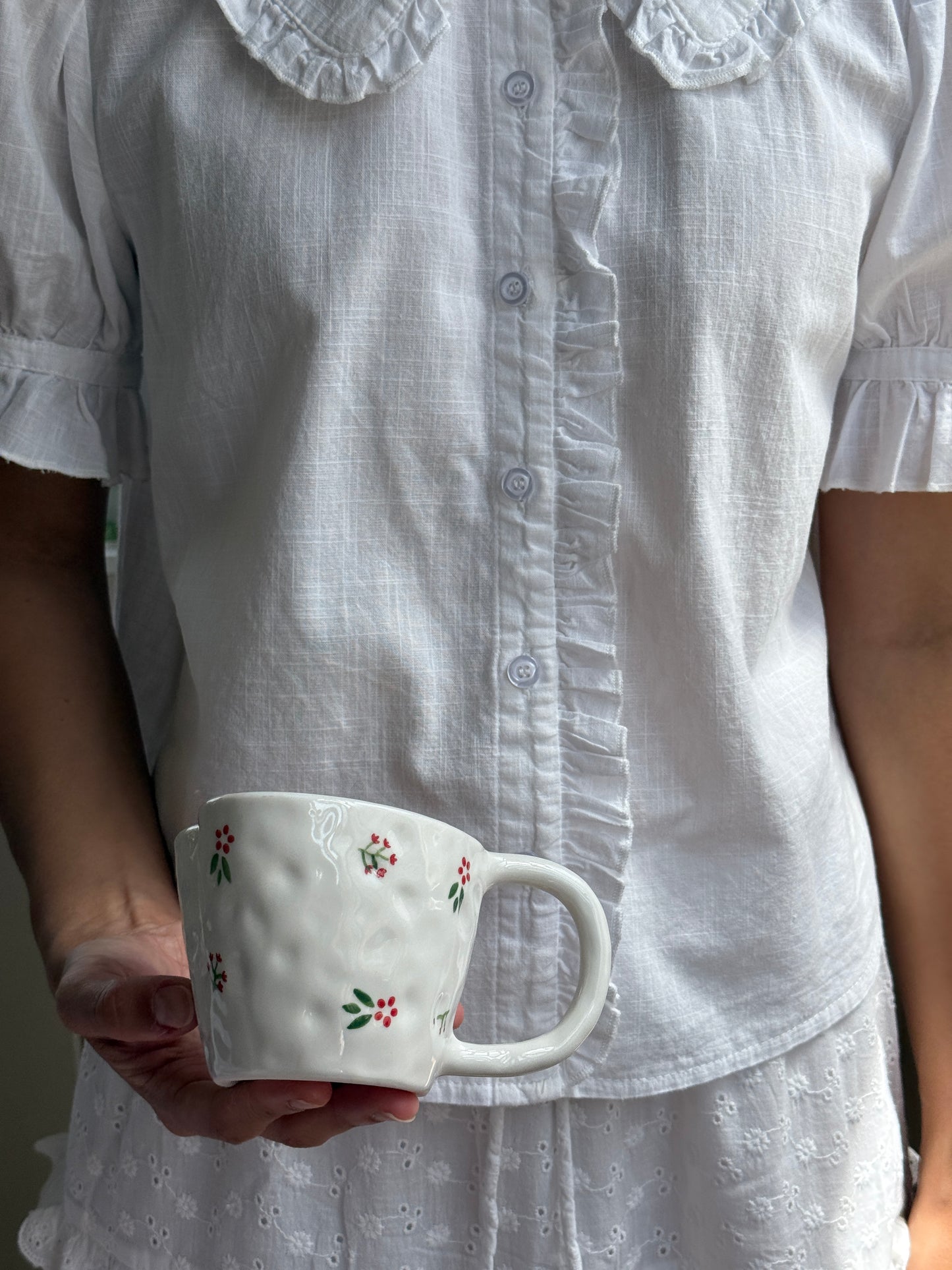 Florie Heart Shaped Ceramic Mug