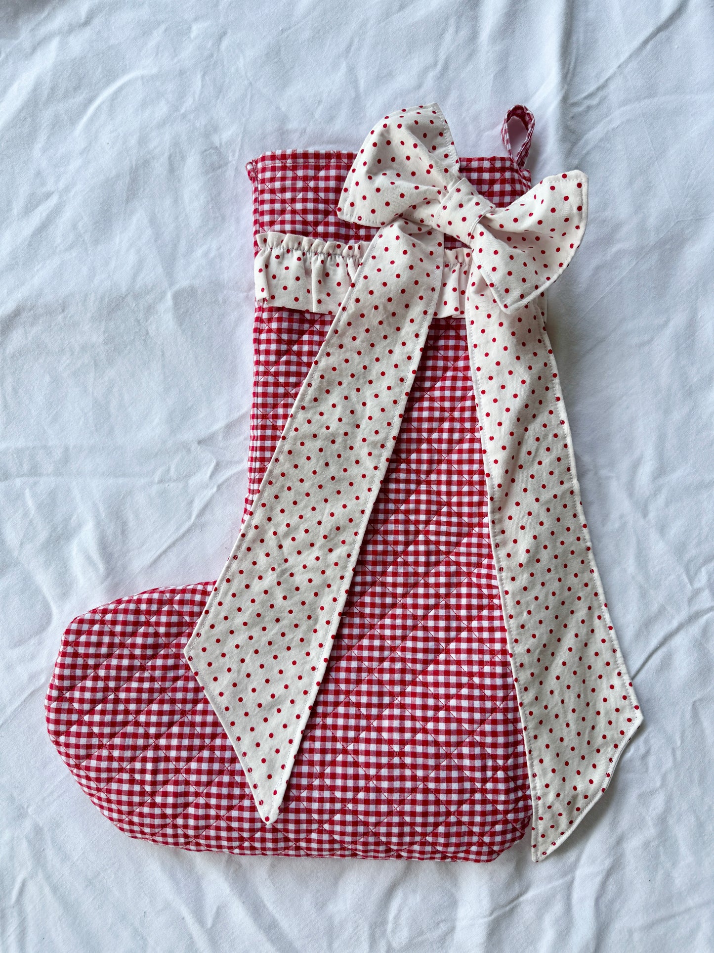 Maison Quilted Christmas Stocking