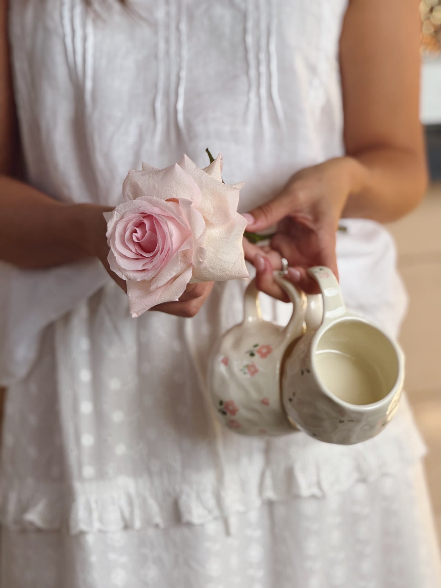 Audrey Ceramic Cup and Saucer