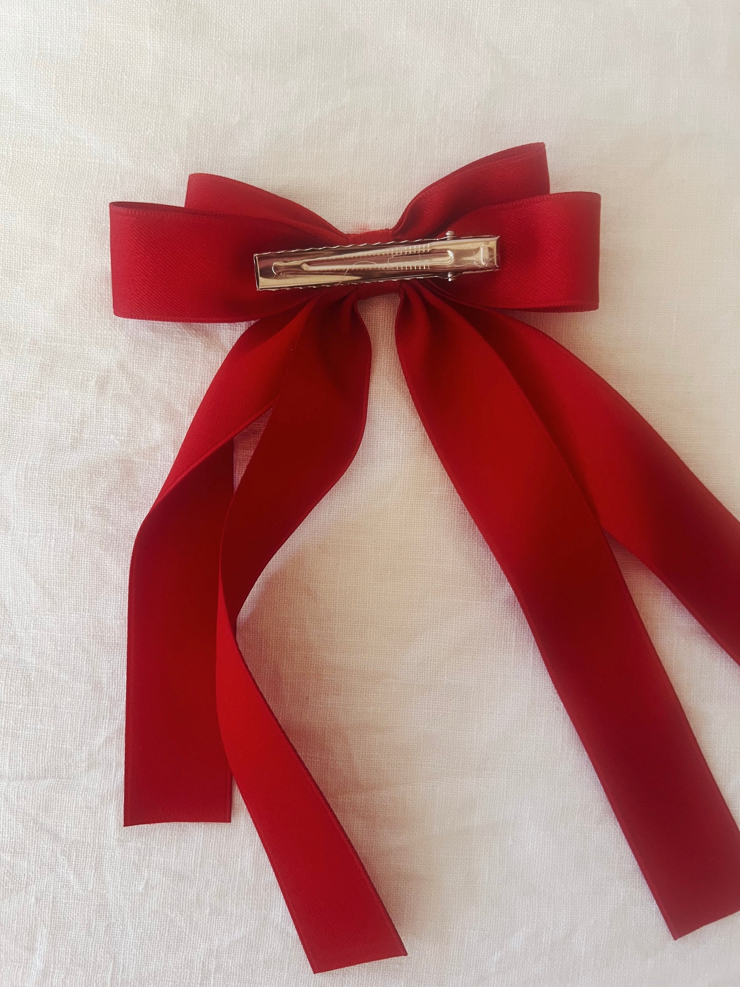 Ribbon Bow Hair Clips