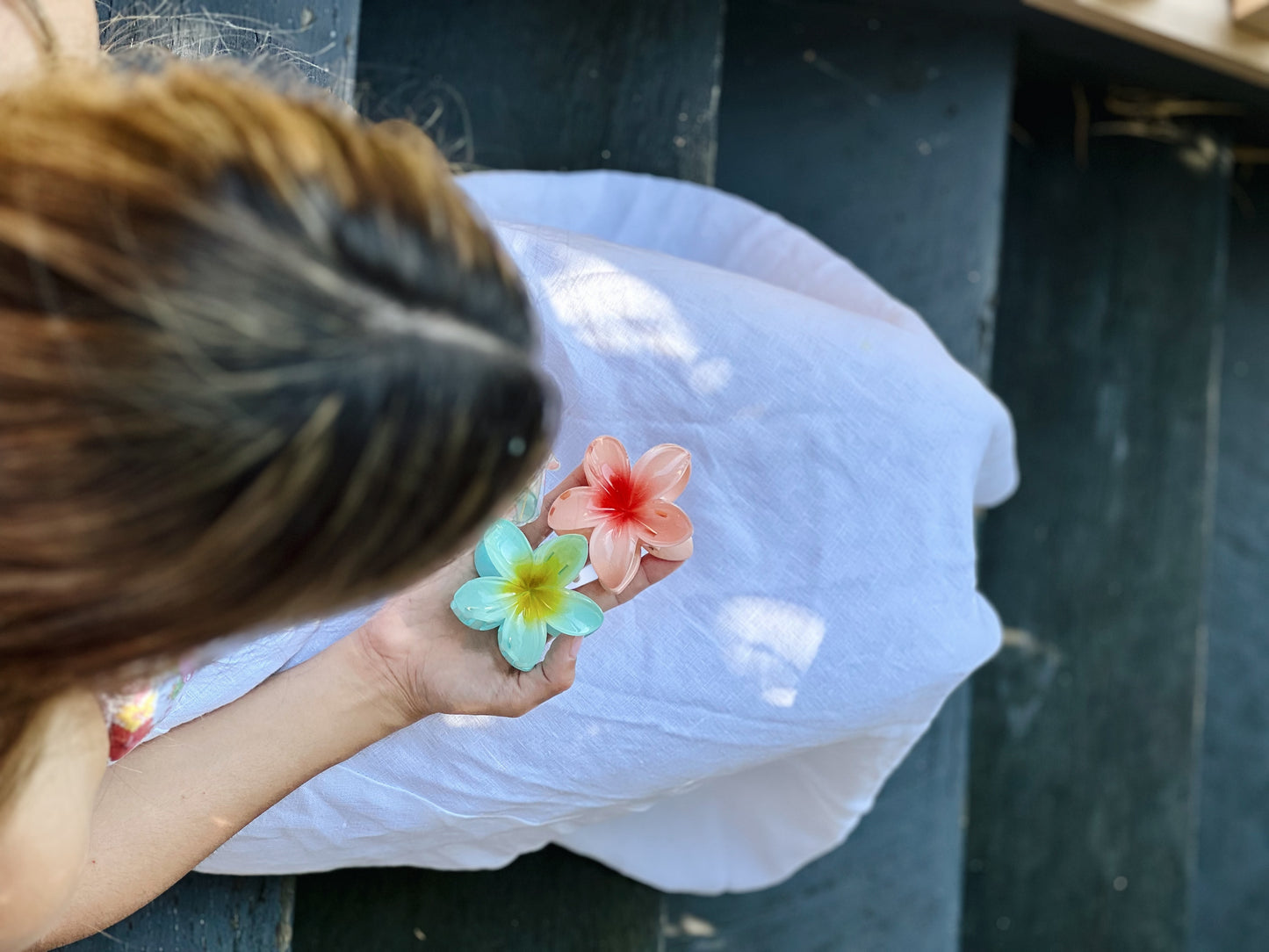 Frangipani Hair Claw