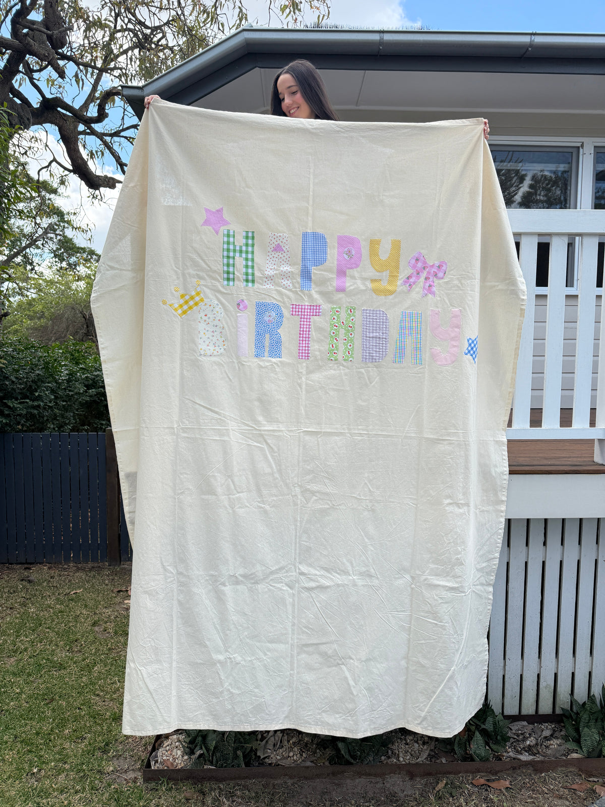 Ready-Made Pastel Happy Birthday Banner