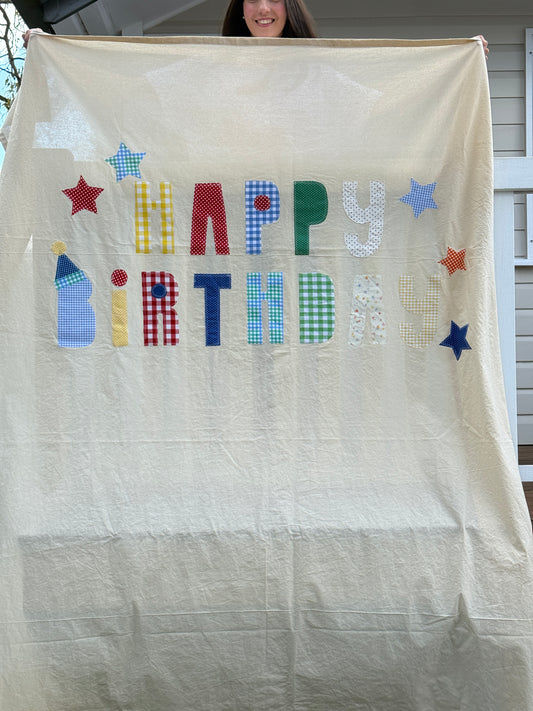 Ready-Made Bright Happy Birthday Banner