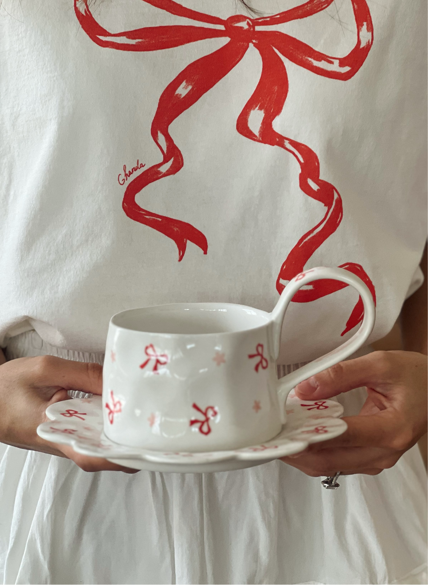 Joyeaux Noel Ceramic Cup and Saucer