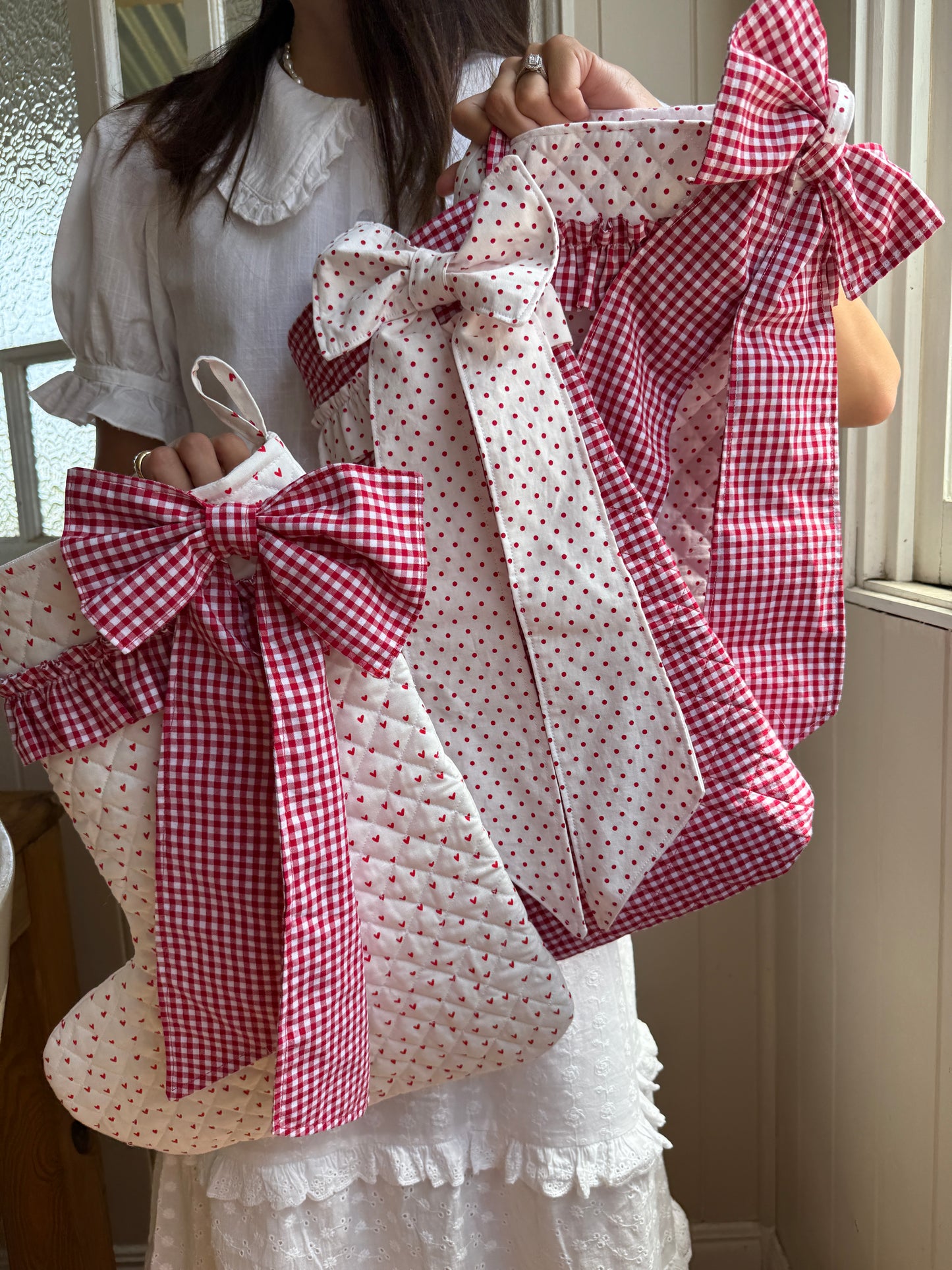 Maison Quilted Christmas Stocking