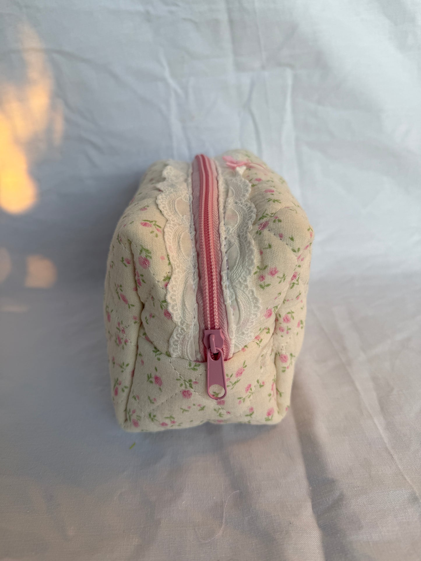 Rose Meadow Quilted Beauty Bag