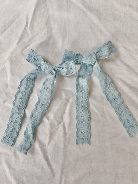 Ballet Blue Ribbon Bow