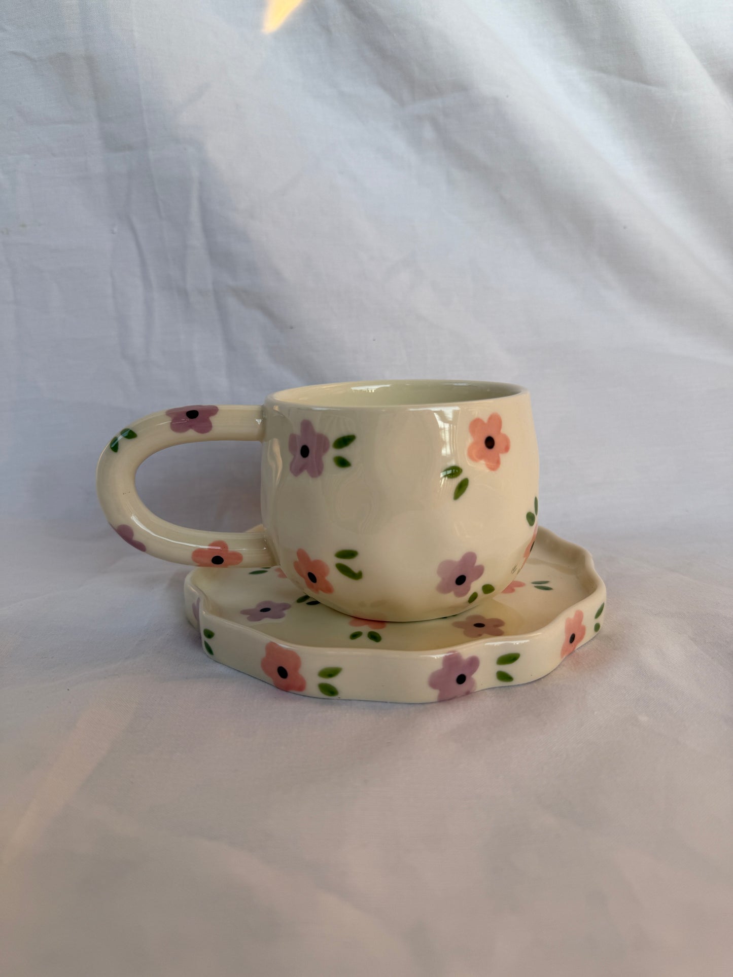 Noa May Ceramic Cup and Saucer
