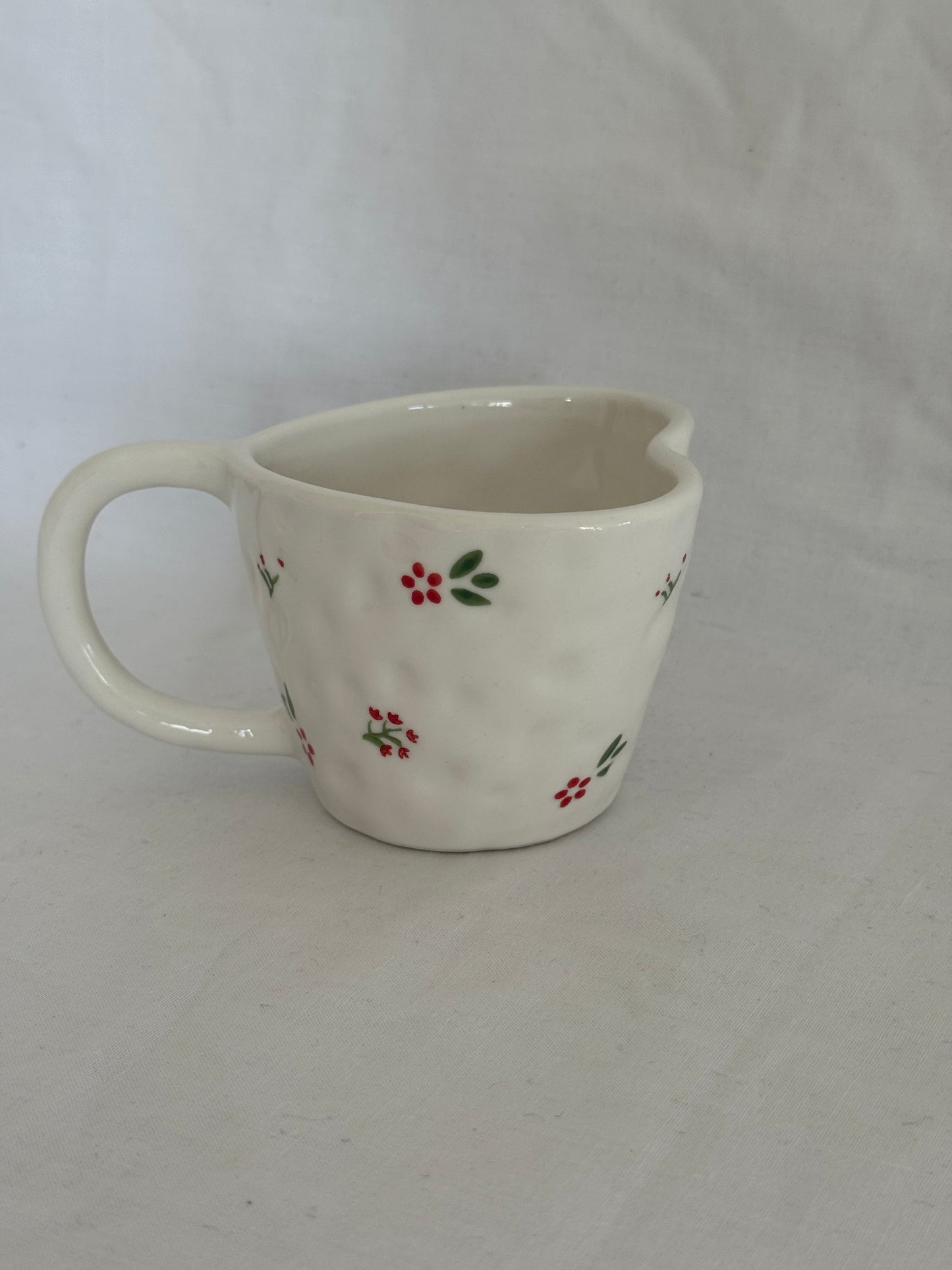 Florie Heart Shaped Ceramic Mug