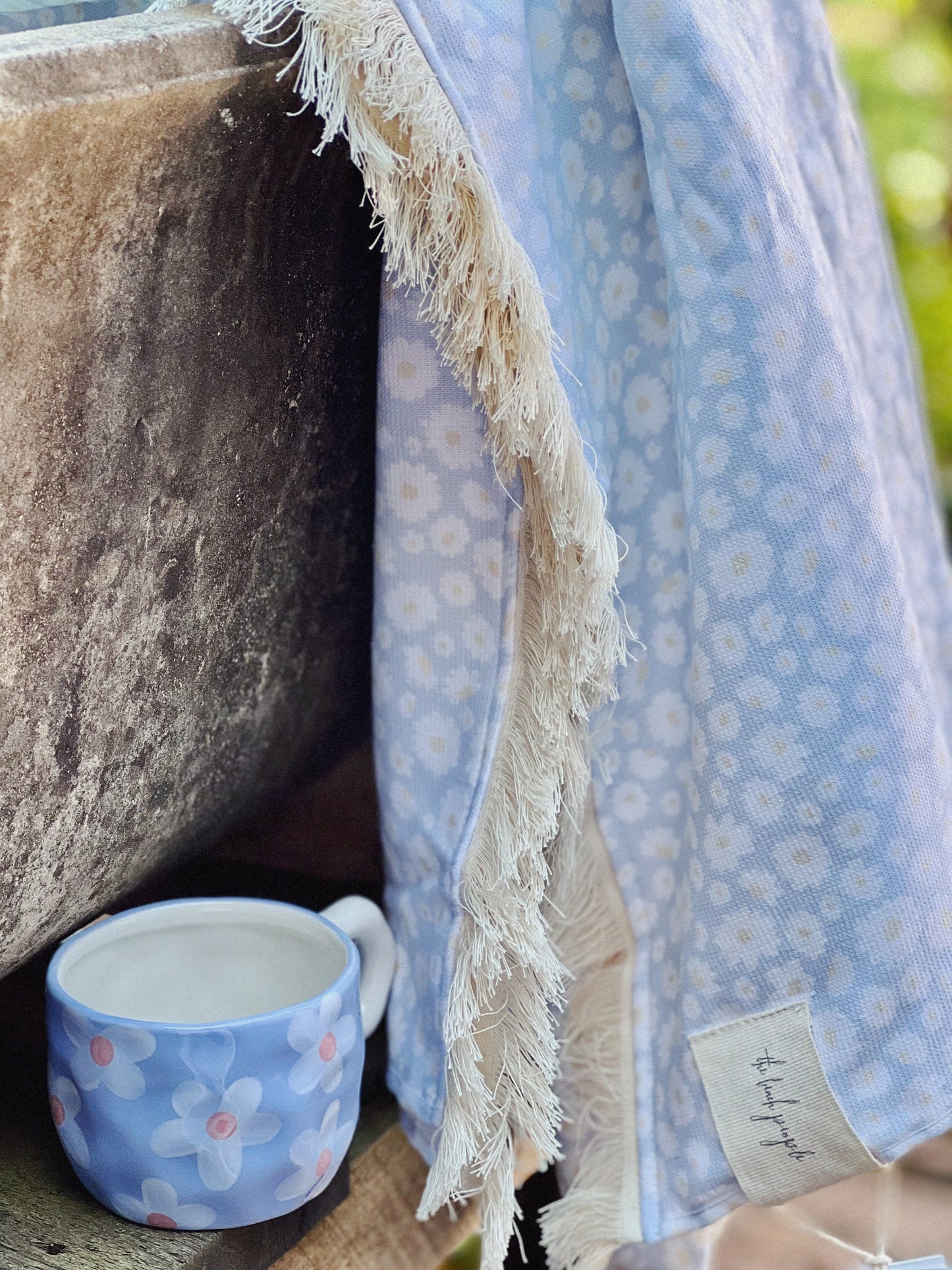 Daisy Blue Mug and Plate