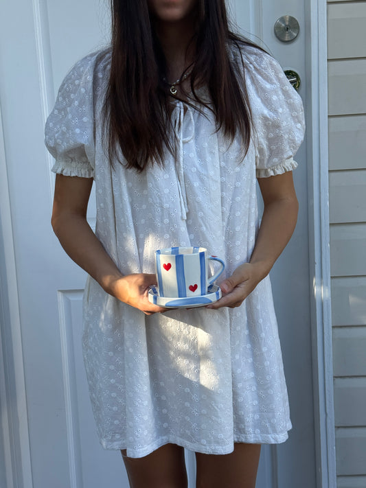 True Blue Love Note Cup & Saucer