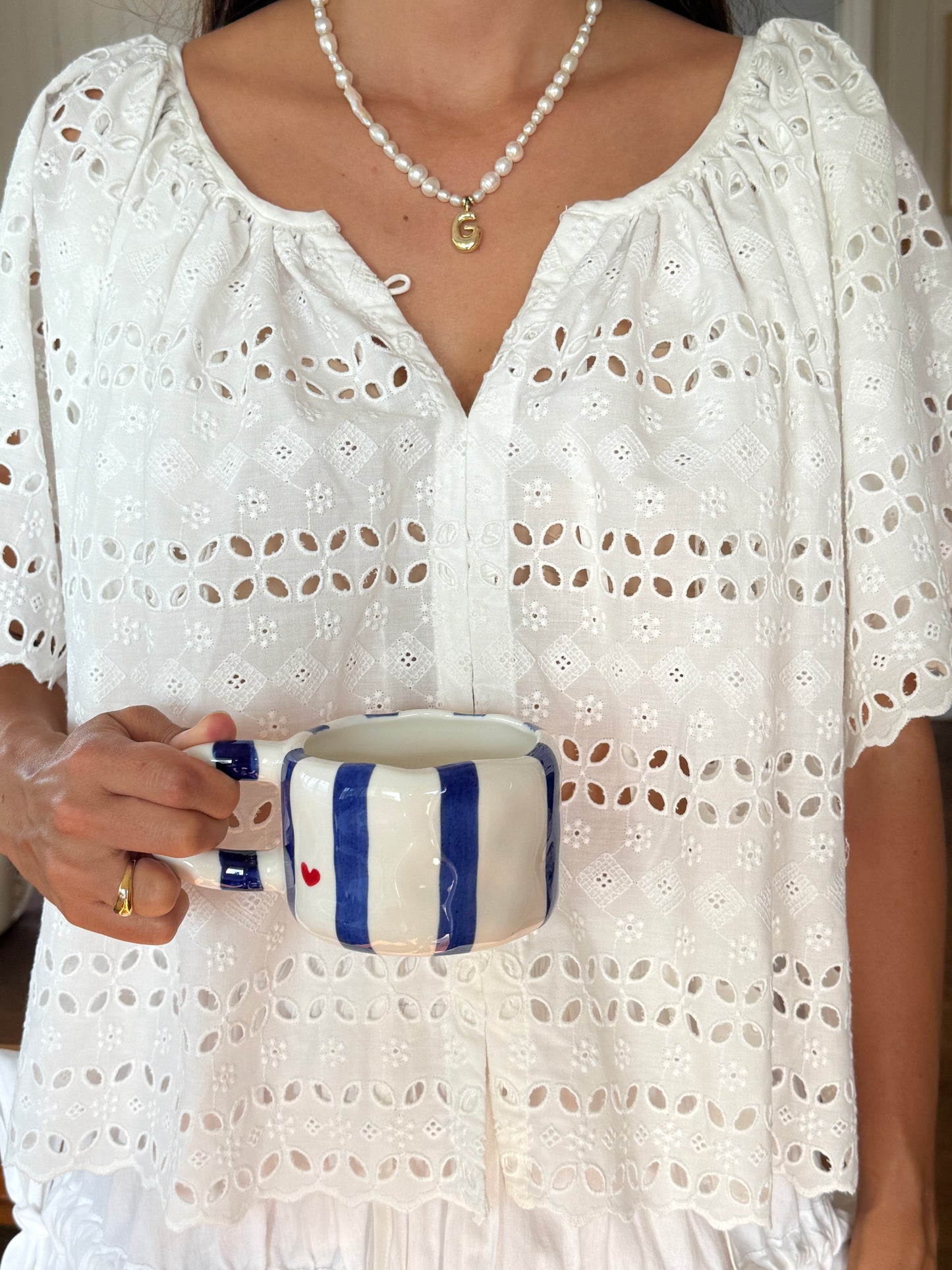 The Love Letter Stripe Mug