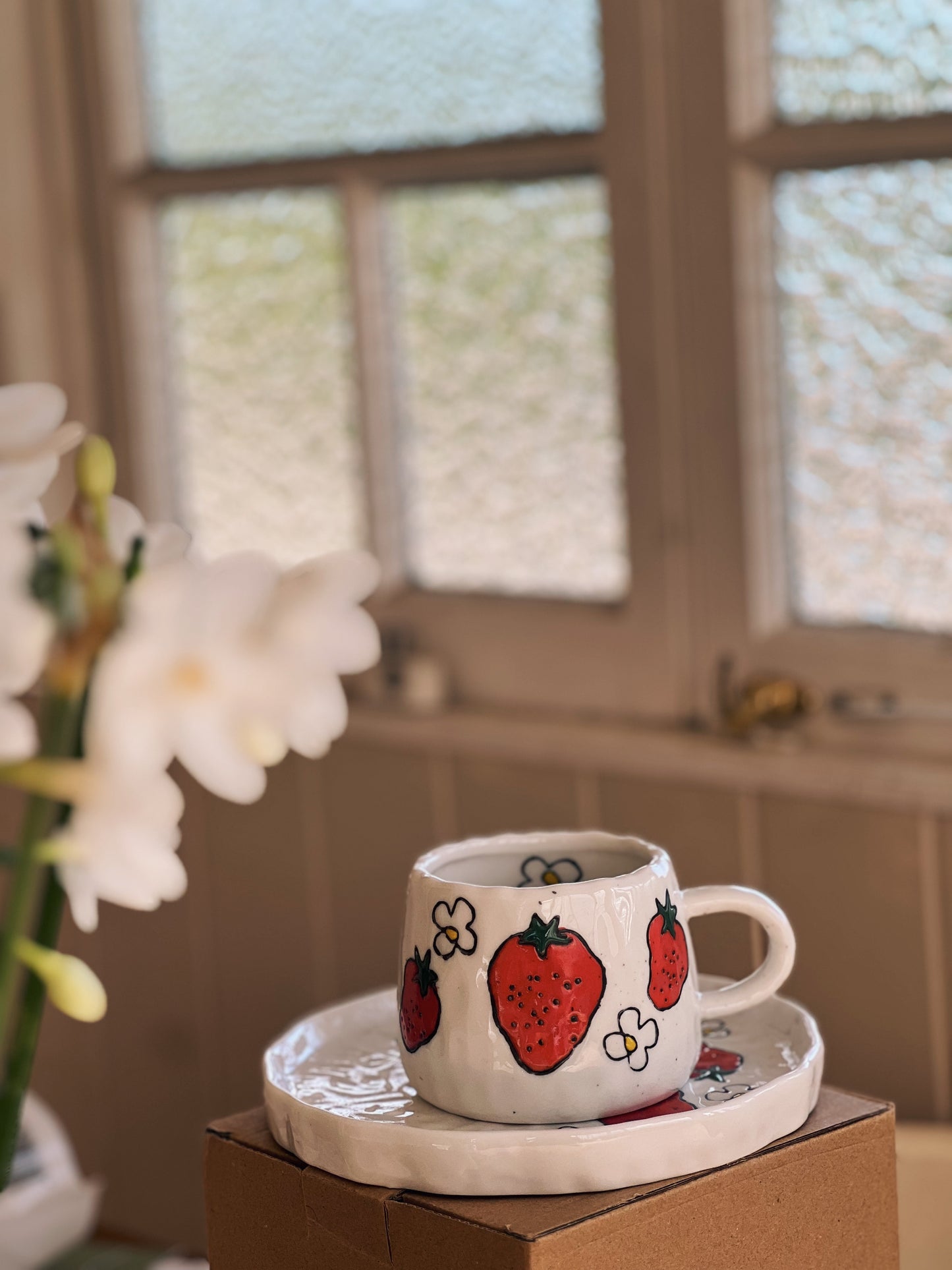 Strawberry Fields Cup and Saucer