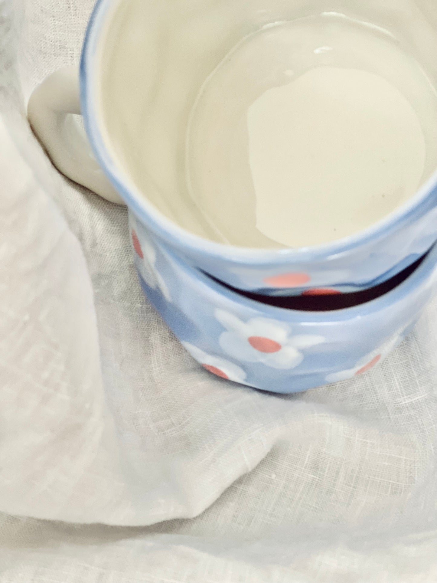 Daisy Blue Mug and Plate