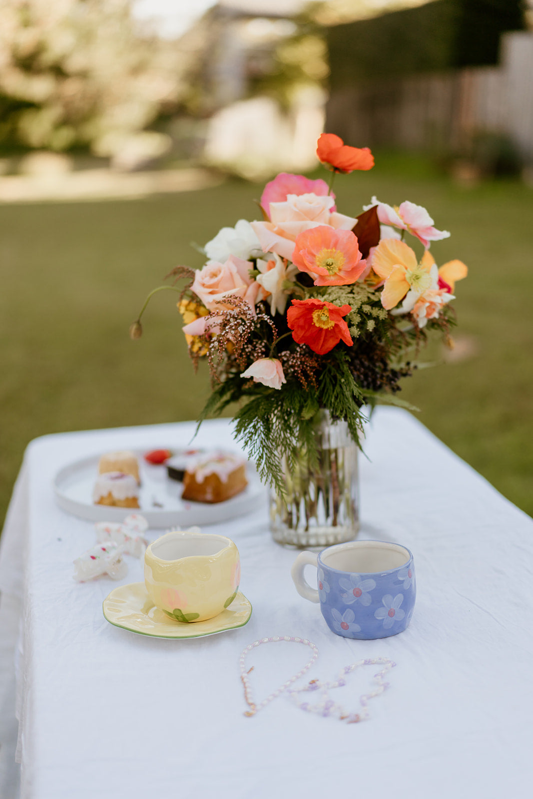 Daisy Blue Mug and Plate