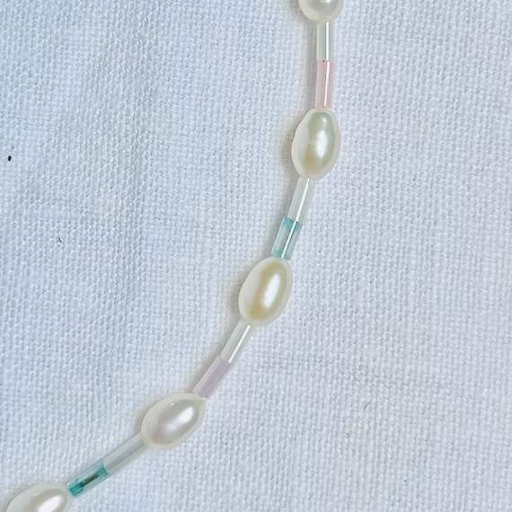 Pastel Pearl and Bead necklace