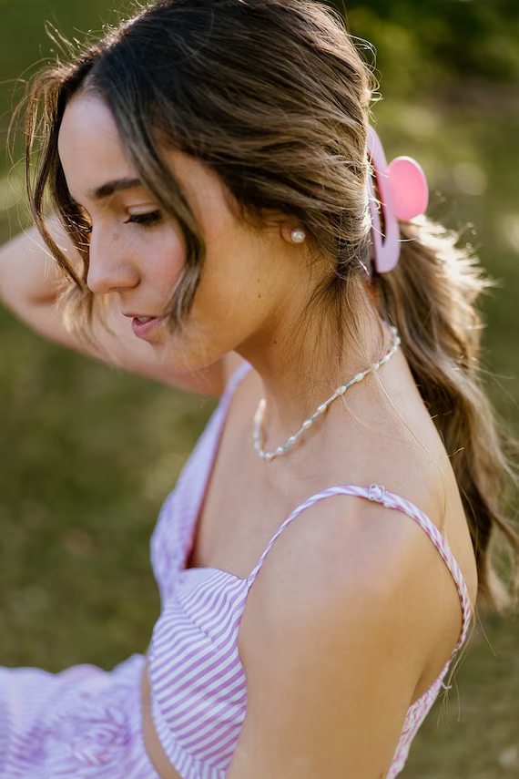 Pastel Pearl and Bead necklace