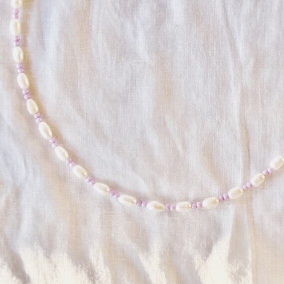 Pastel Pearl and Bead necklace