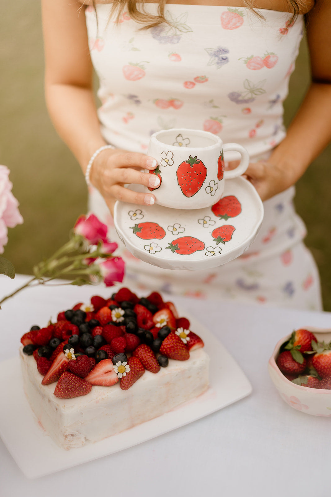 Strawberry Fields Cup and Saucer