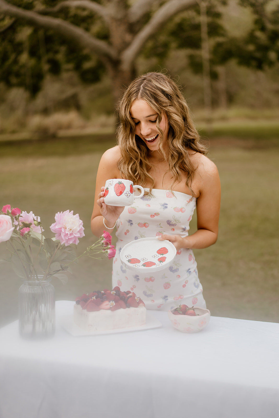 Strawberry Fields Cup and Saucer