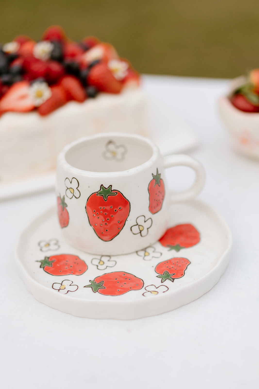 Strawberry Fields Cup and Saucer