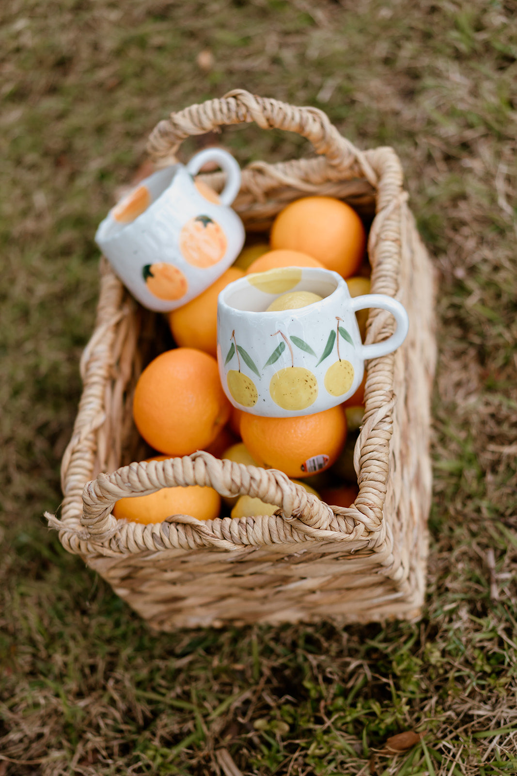 Limone Summer Citrus Ceramic Hand Painted Mug