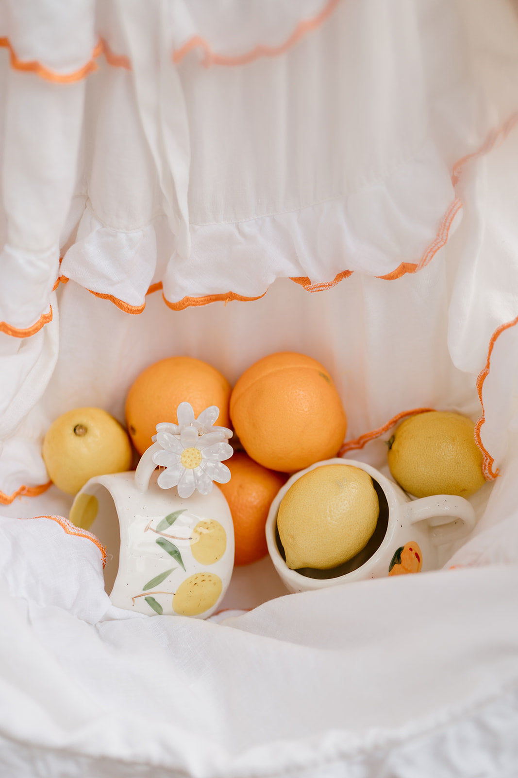 Limone Summer Citrus Ceramic Hand Painted Mug