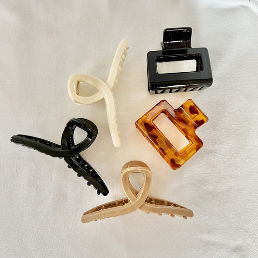 The Essentials Neutral Hairclaw Pack